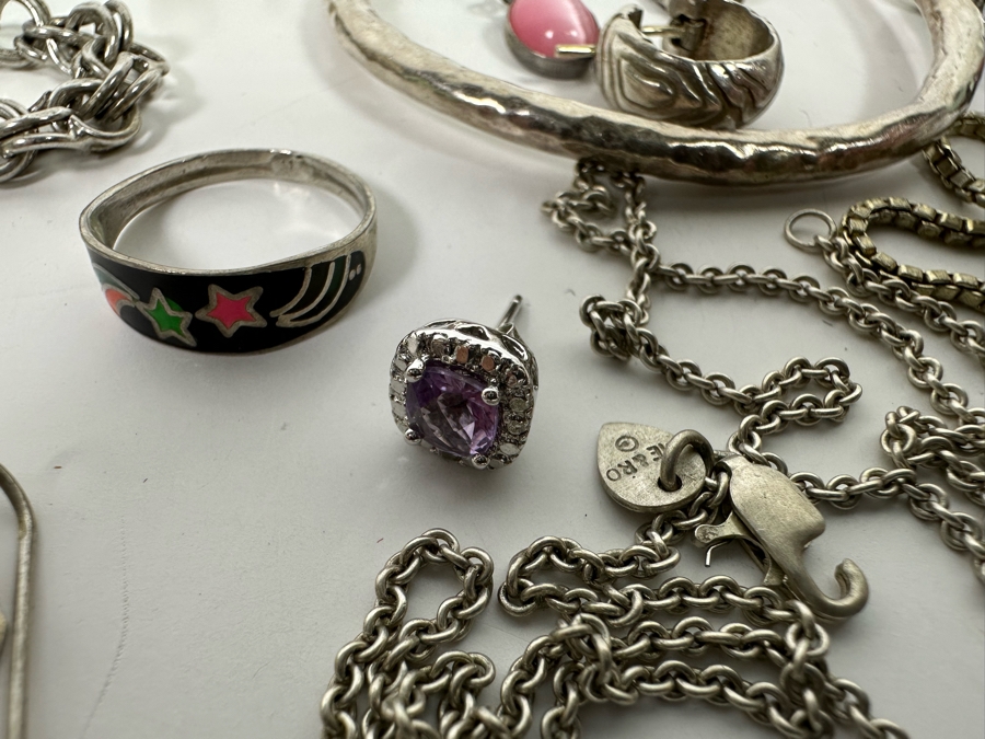 Sterling Silver Jewelry Lot 80.9g [Photo 8]