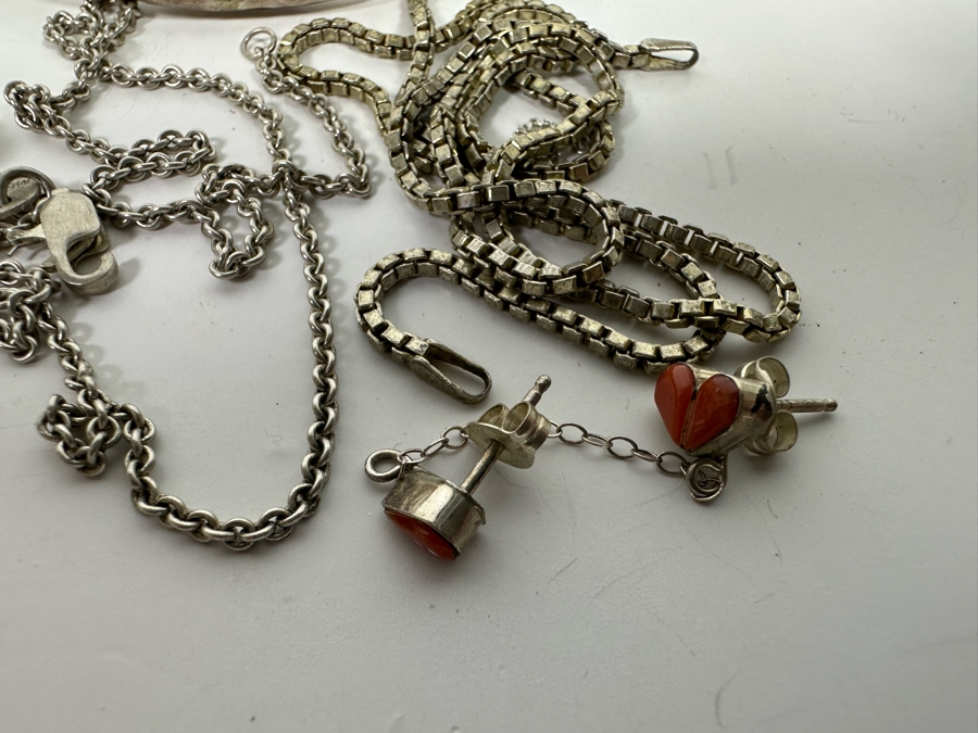 Sterling Silver Jewelry Lot 80.9g [Photo 9]