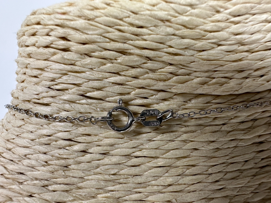 Sterling Silver Snowflake Pendant With 18' Sterling Silver Chain Necklace 4.4g [Photo 6]