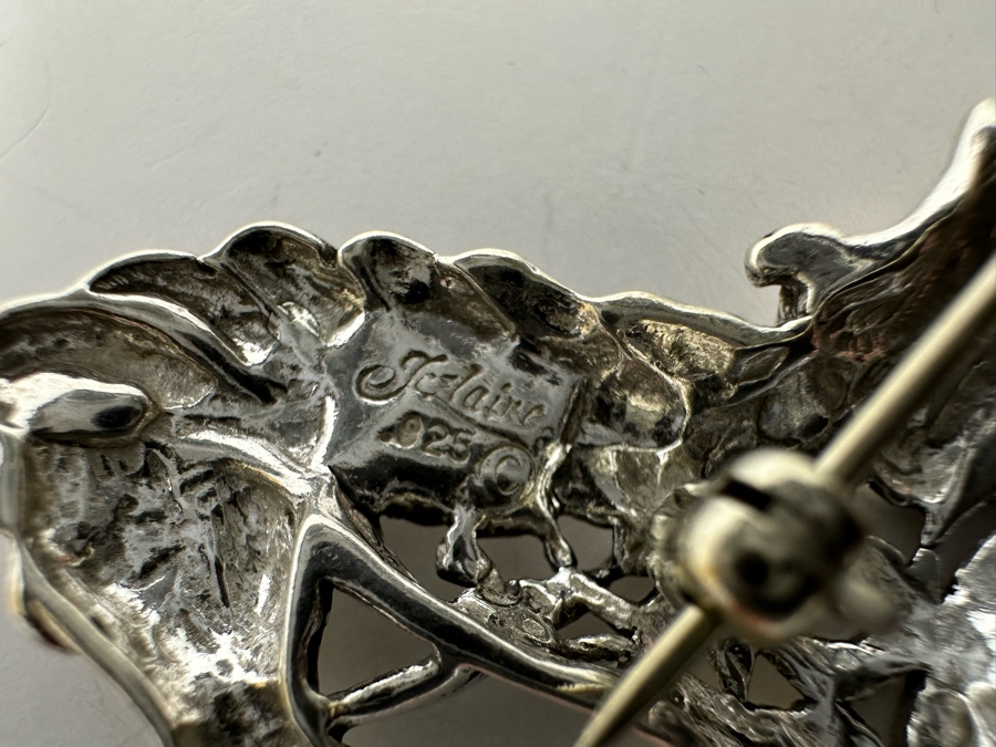 Pair Of Sterling Silver Brooches And Pins 21.3g [Photo 9]