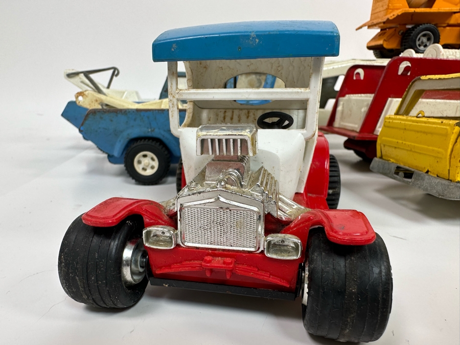 Collection Of Eight Vintage Seventies Metal Tonka Trucks / Cars [Photo 6]