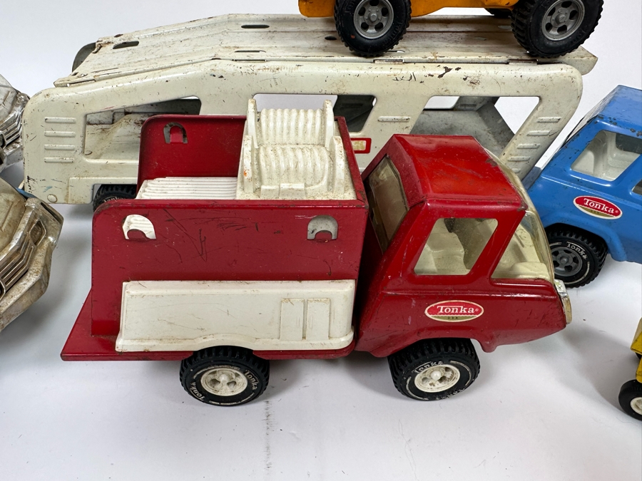 Collection Of Eight Vintage Seventies Metal Tonka Trucks / Cars [Photo 15]