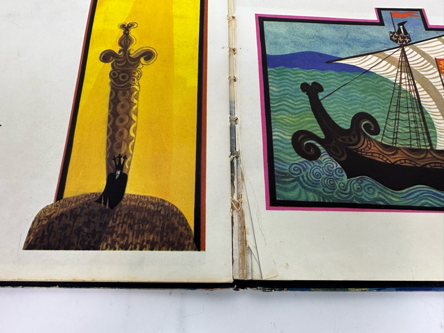 1968 First Edition Hardcover Book King Arthur's Sword By Errol Le Cain Former Library Book [Photo 10]