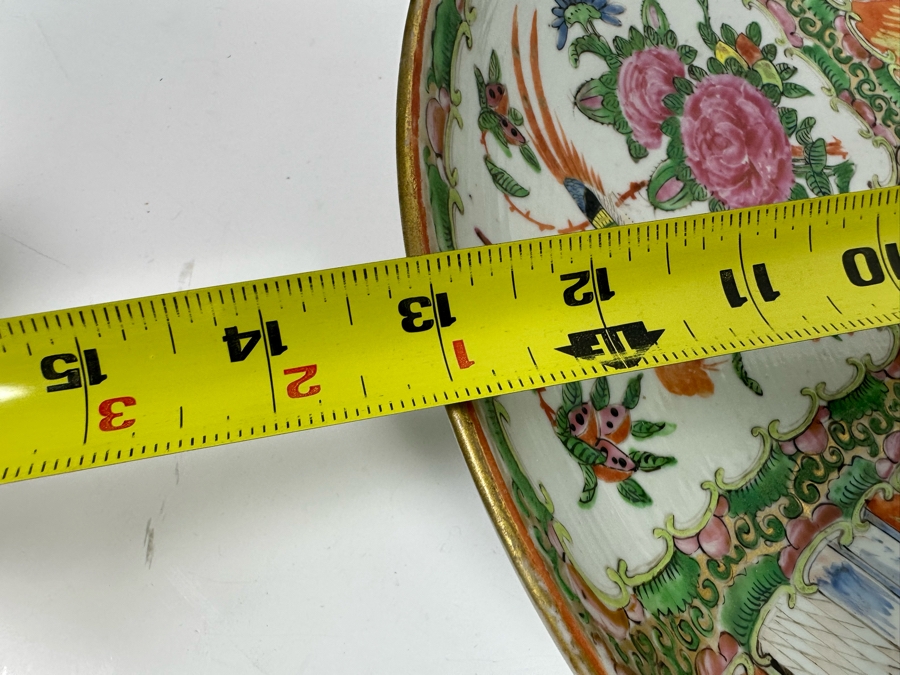 Antique Chinese Hand Painted Porcelain Plate Dish 13R [Photo 15]