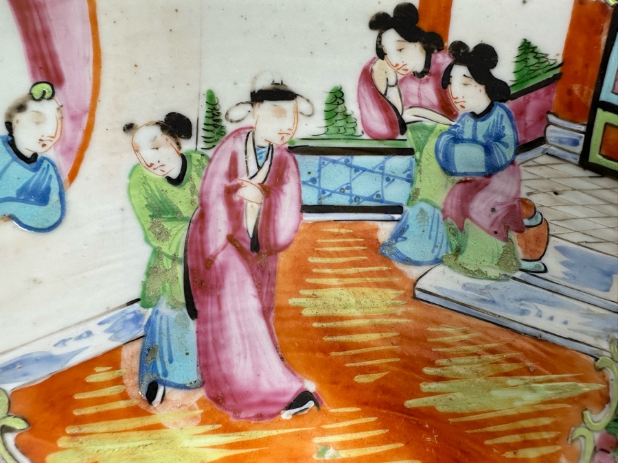 Antique Chinese Hand Painted Porcelain Plate Dish 13R [Photo 13]