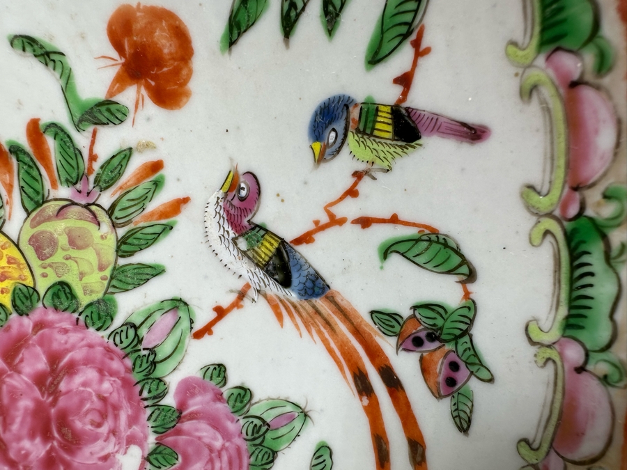 Antique Chinese Hand Painted Porcelain Plate Dish 13R [Photo 5]