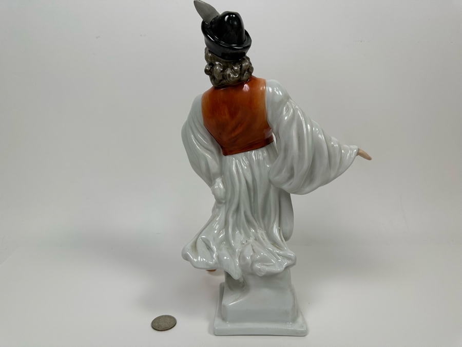Herend Hungary Porcelain Hand Painted Dancing Peasant Figurine 11.5H [Photo 9]