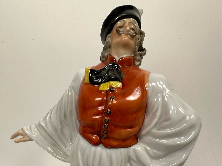 Herend Hungary Porcelain Hand Painted Dancing Peasant Figurine 11.5H [Photo 8]