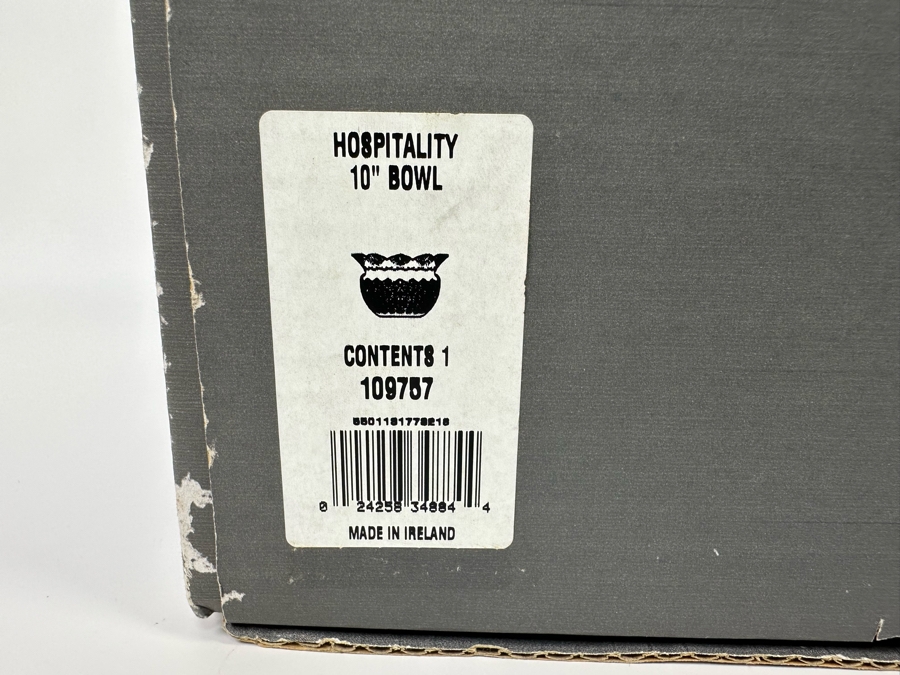Waterford Crystal Hospitality 10' Bowl With Box Ireland [Photo 7]