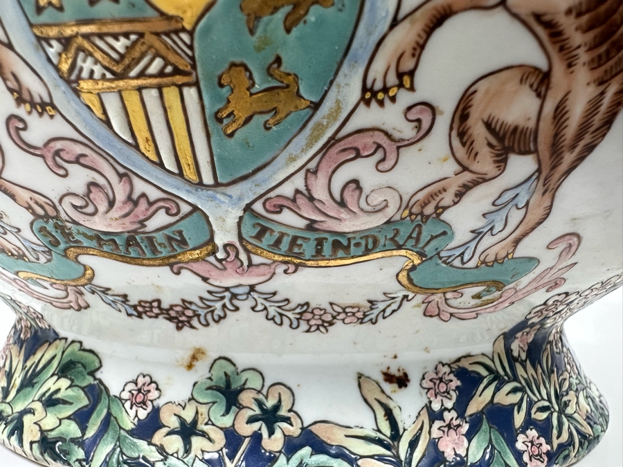 Vintage Signed Chinese Export Soup Tureen With Underplate 13W X 8D X 11H [Photo 18]