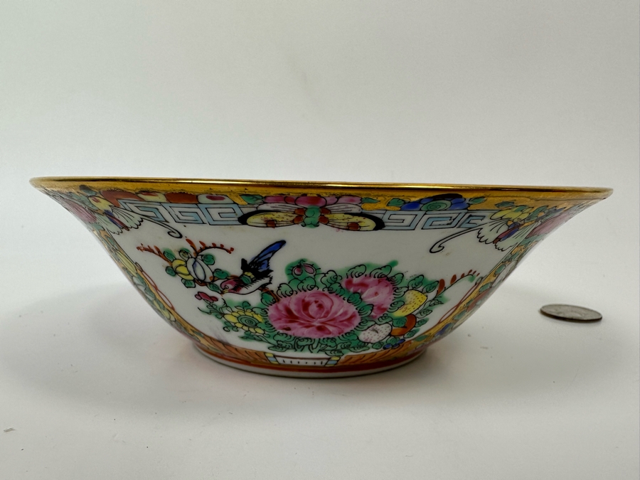 Vintage Signed Chinese Porcelain Bowl 7W X 2H [Photo 8]