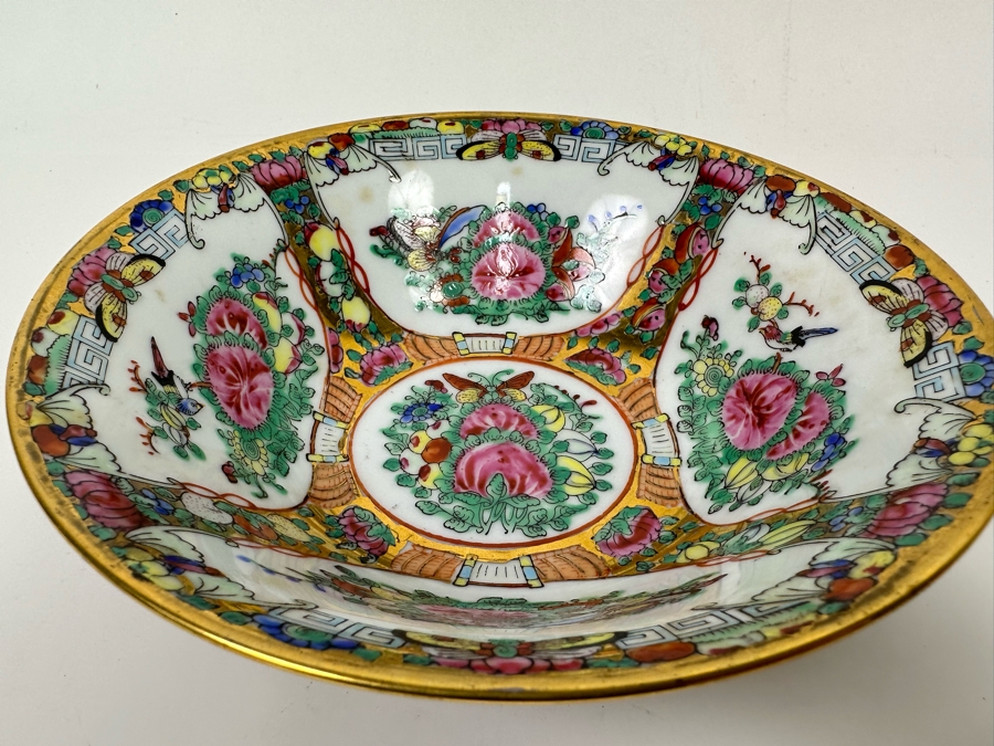 Vintage Signed Chinese Porcelain Bowl 7W X 2H [Photo 4]