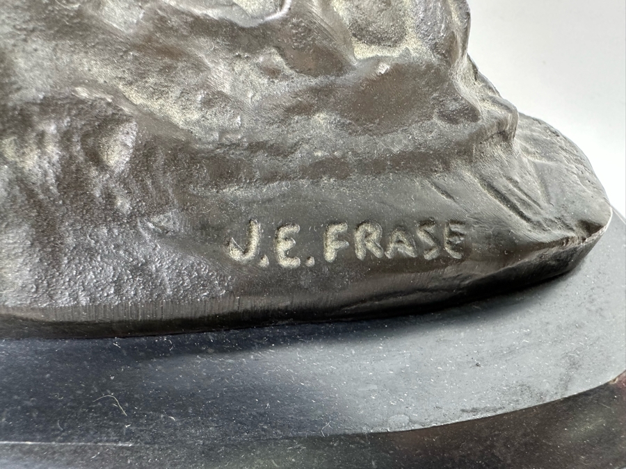 James Earl Frase Bronze Sculpture 'End Of The Trail' 17W X 6D X 20H [Photo 17]