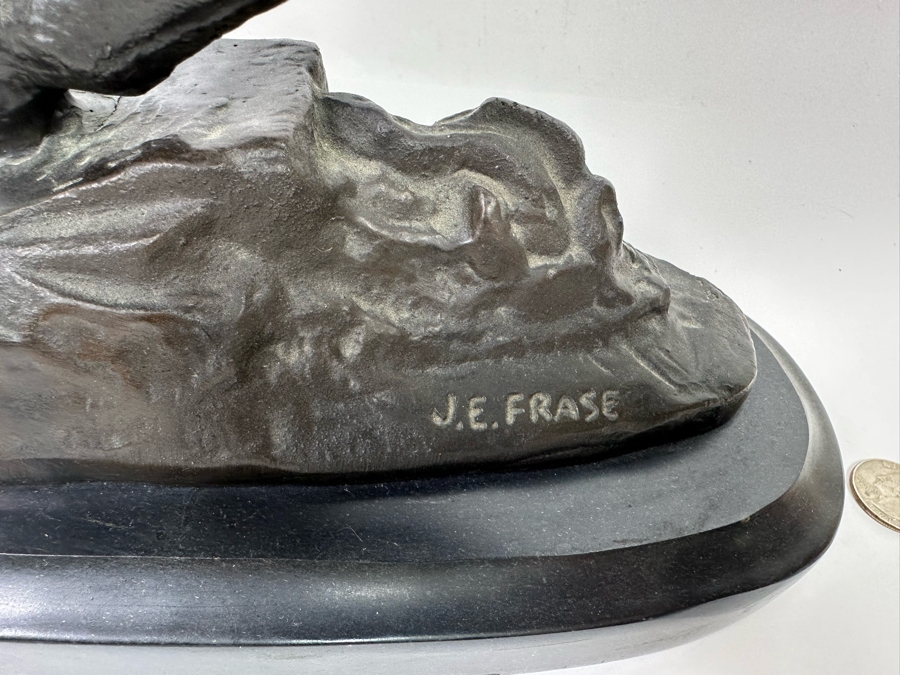 James Earl Frase Bronze Sculpture 'End Of The Trail' 17W X 6D X 20H [Photo 16]