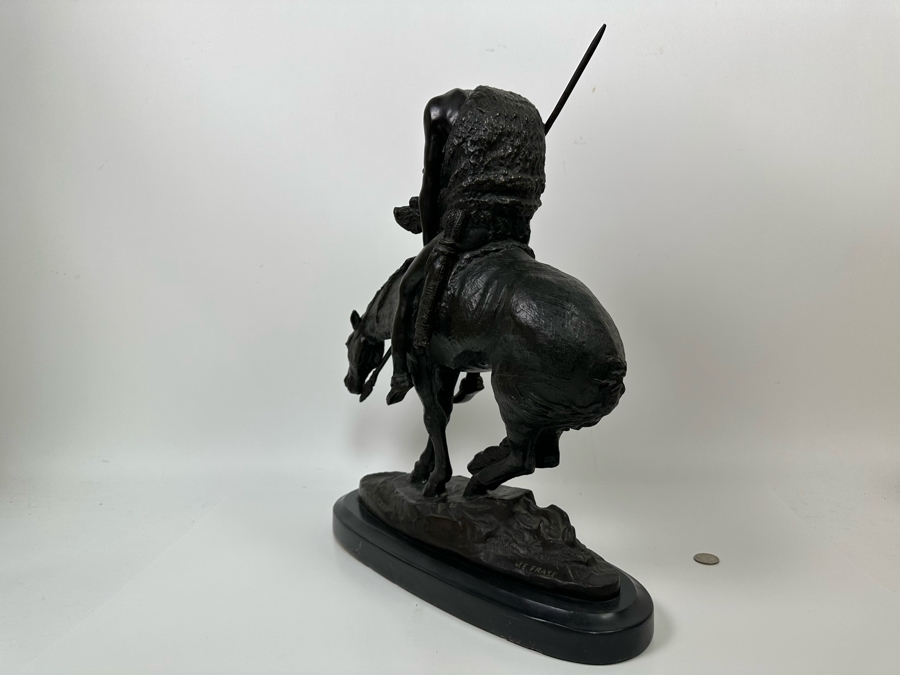 James Earl Frase Bronze Sculpture 'End Of The Trail' 17W X 6D X 20H [Photo 18]