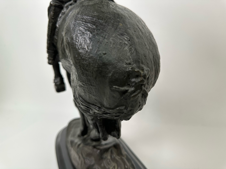 James Earl Frase Bronze Sculpture 'End Of The Trail' 17W X 6D X 20H [Photo 20]