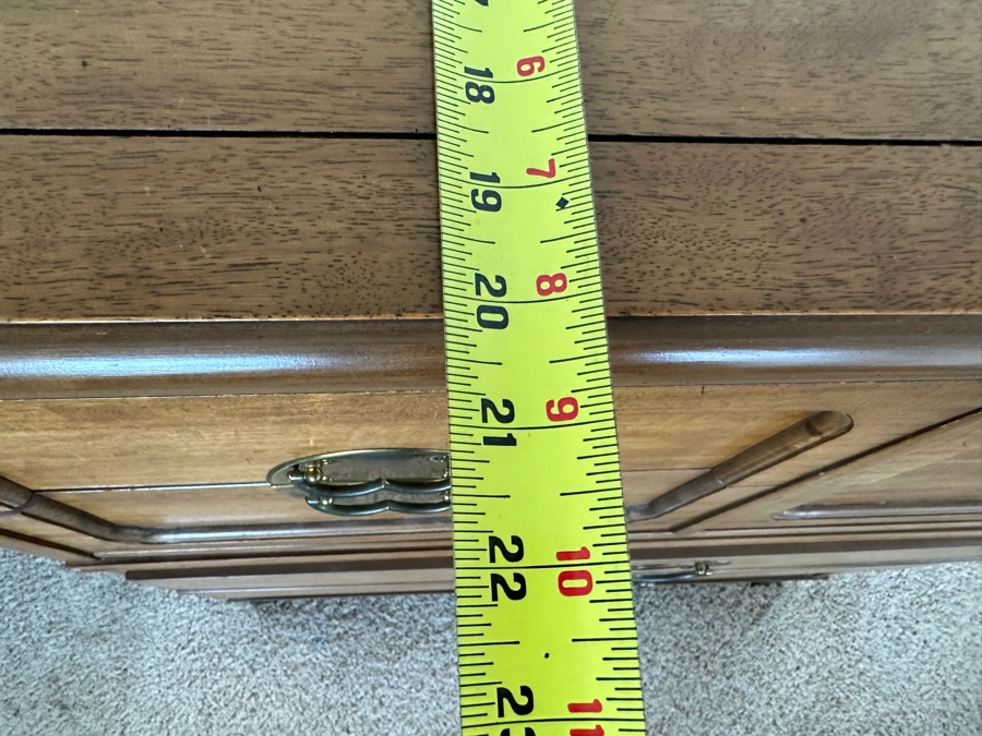 MidCentury Chinoiserie Chest Of Drawers Highboy Dresser 40W X 20D X