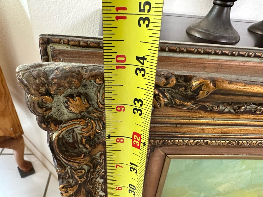 Original Mid-Century Oil Painting On Canvas 36 X 24 Framed 46 X 34 Signed Wilson [Photo 15]