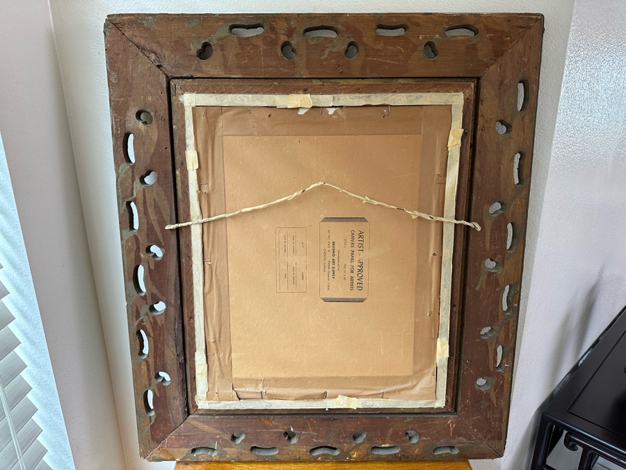 Esther Seymour-Stevenson Original Impasto Painting On Canvas Board 16 X 20 In Vintage Gilt Wooden Frame 20 X 27.5 [Photo 20]