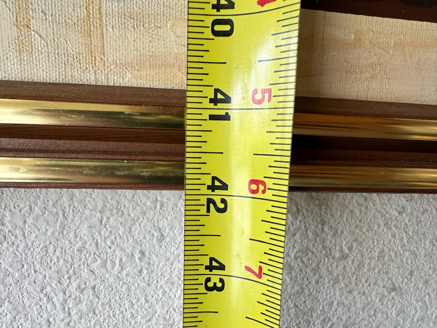 Original Egyptian Scene Painting On Canvas Signed Ramses 62W X 42H [Photo 13]