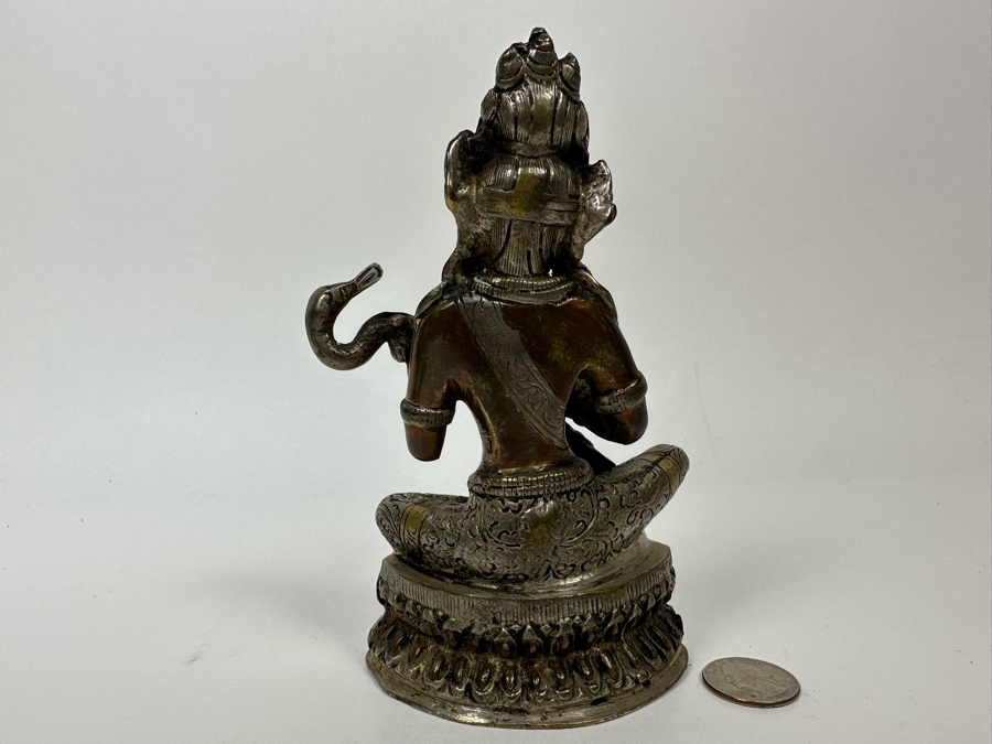 Saraswati Brass Statue 6H [Photo 7]