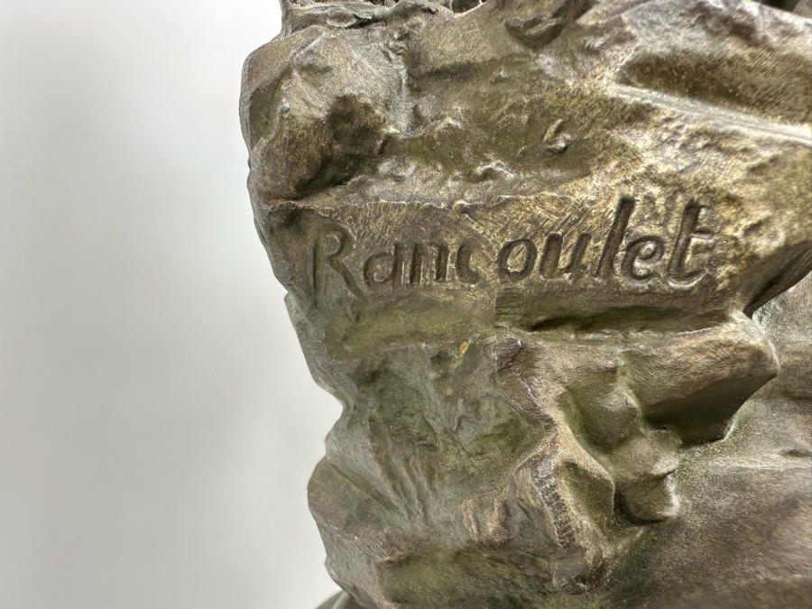 Louis Ernest Rancoulet (1842-1915) Bronze Sculpture Made In Paris France [Photo 4]