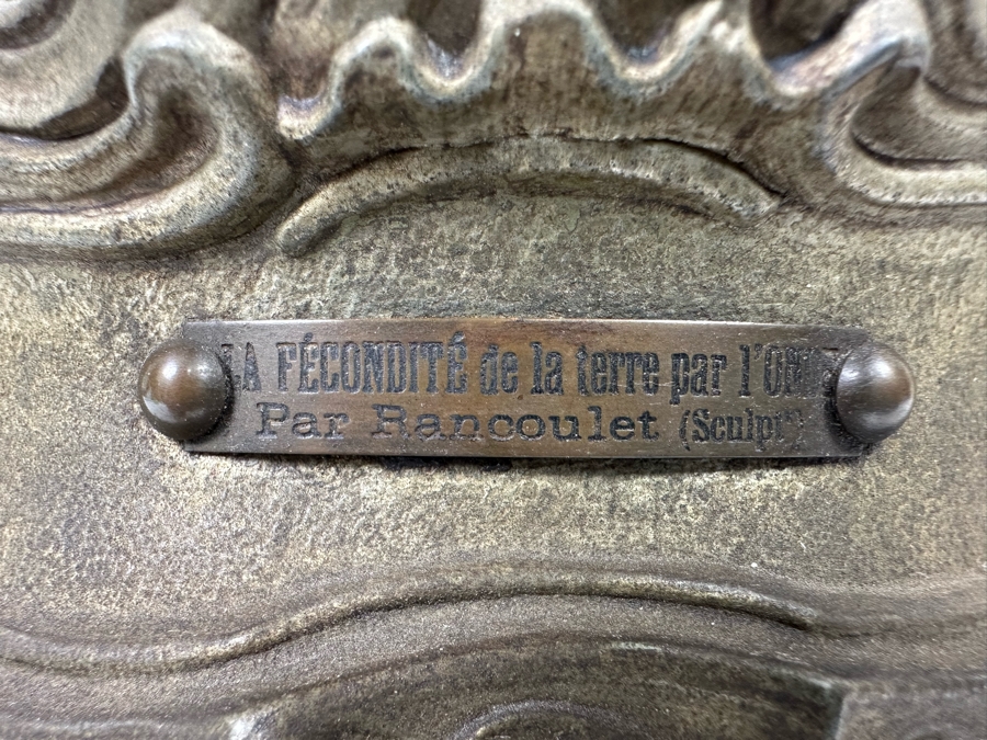 Louis Ernest Rancoulet (1842-1915) Bronze Sculpture Made In Paris France [Photo 3]