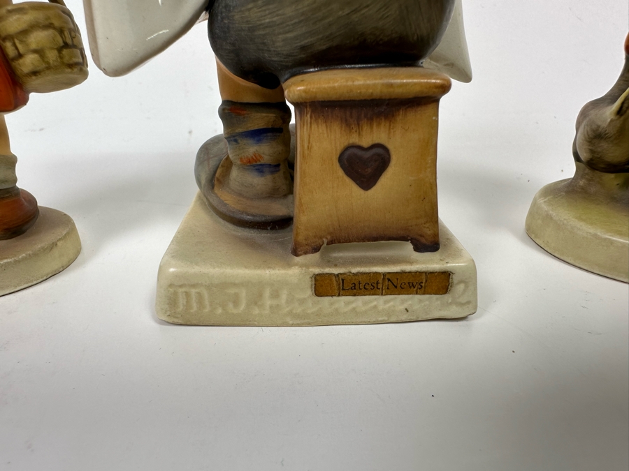 Set Of Three Vintage German Hand Painted Hummel Figurines [Photo 10]