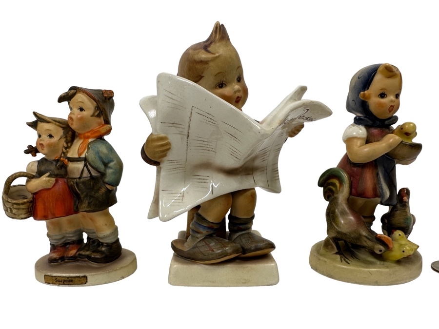 Set Of Three Vintage German Hand Painted Hummel Figurines [Photo 1]