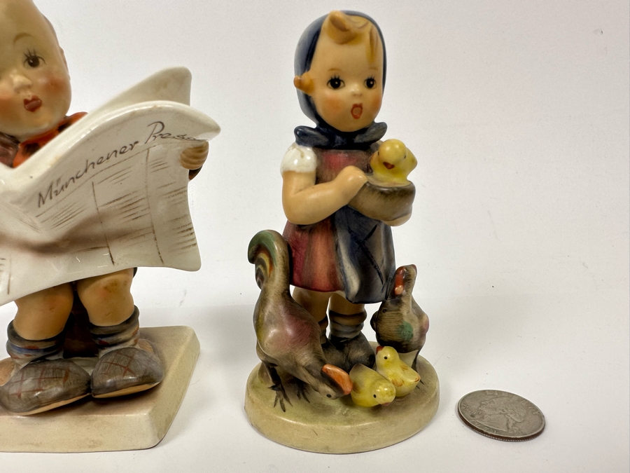 Set Of Three Vintage German Hand Painted Hummel Figurines [Photo 8]