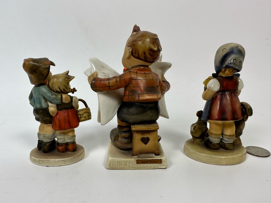 Set Of Three Vintage German Hand Painted Hummel Figurines [Photo 9]