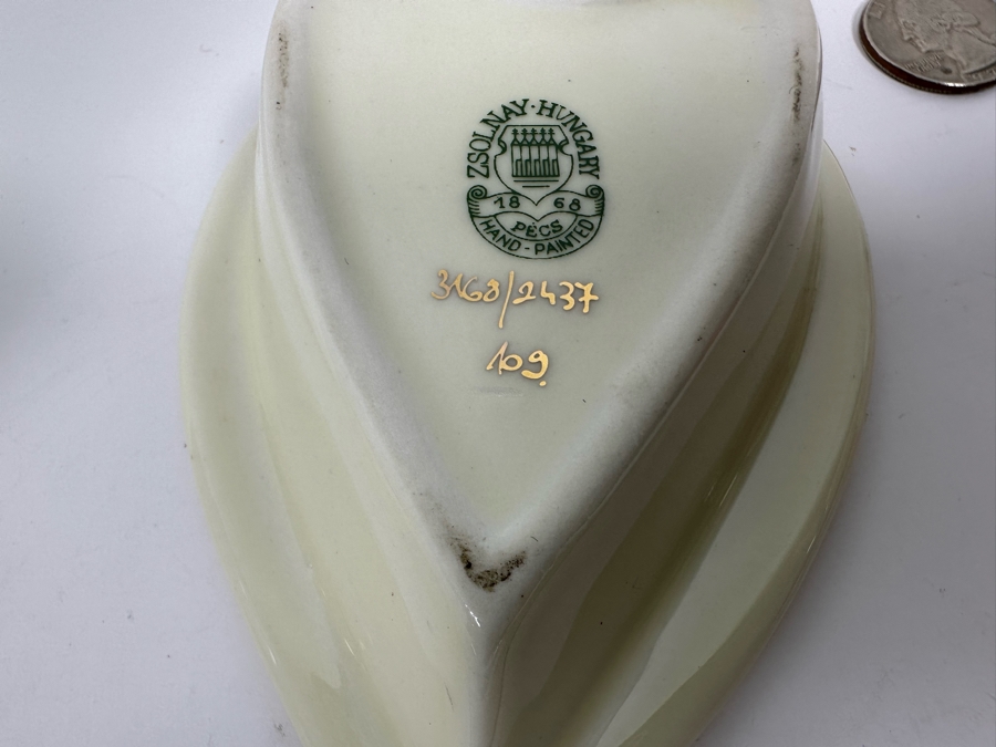 Zsolnay Hungary Hand Painted Porcelain [Photo 8]