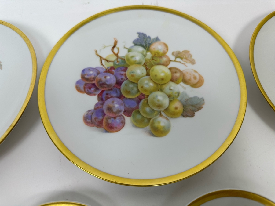 (5) Golden Crown E&R PMR Bavaria Germany Fruit Plates 7.5R And (3) Demitasse Cups And Saucers [Photo 9]