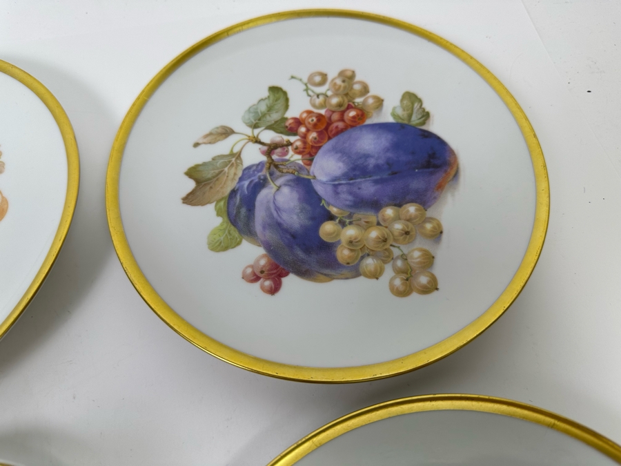 (5) Golden Crown E&R PMR Bavaria Germany Fruit Plates 7.5R And (3) Demitasse Cups And Saucers [Photo 10]