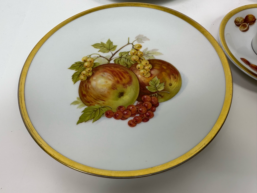 (5) Golden Crown E&R PMR Bavaria Germany Fruit Plates 7.5R And (3) Demitasse Cups And Saucers [Photo 7]