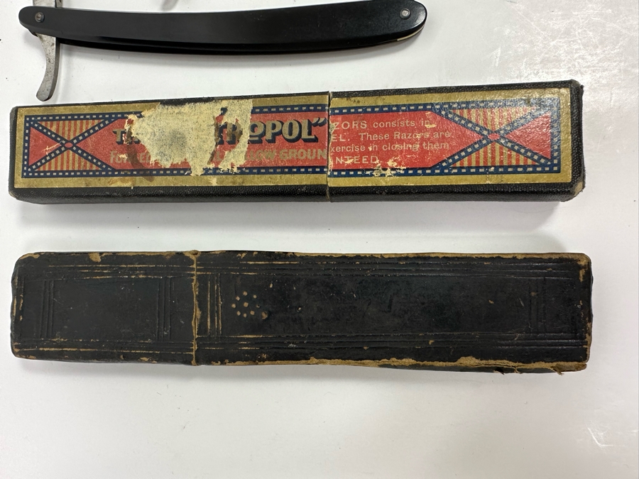 Pair Of German Straight Razors With Original Boxes [Photo 7]