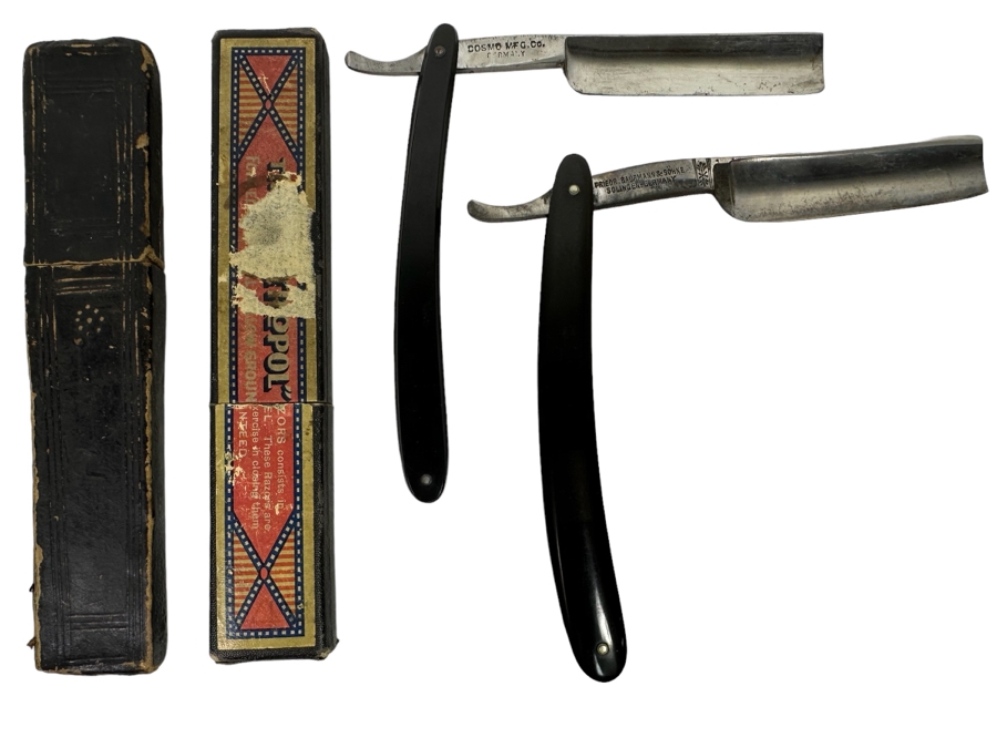 Pair Of German Straight Razors With Original Boxes [Photo 1]