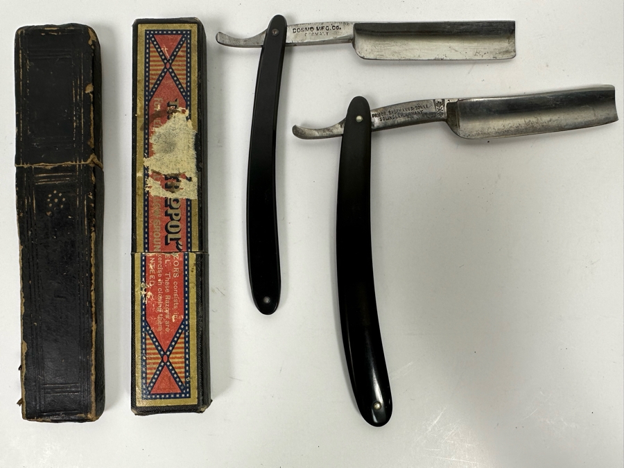Pair Of German Straight Razors With Original Boxes [Photo 3]