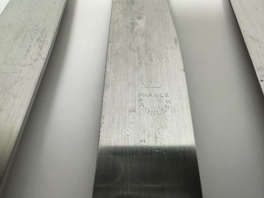 Set Of Six Horn Handle French Knives And Westall Richardson Sheffield England Carving Knife [Photo 4]