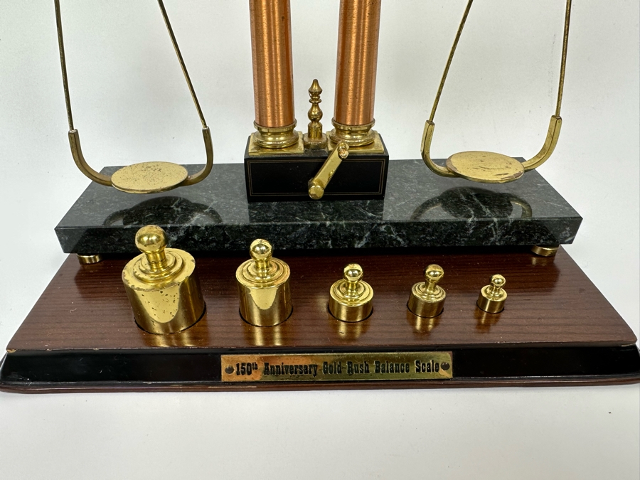 150th Anniversary Gold Rush Balance Scale 9W X 5D X 8H [Photo 6]