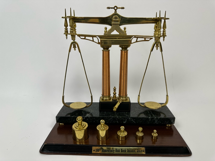 150th Anniversary Gold Rush Balance Scale 9W X 5D X 8H [Photo 3]