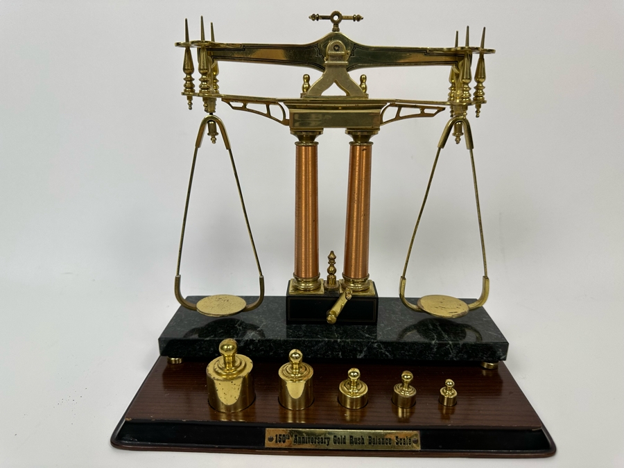 150th Anniversary Gold Rush Balance Scale 9W X 5D X 8H [Photo 2]