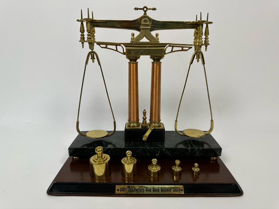 150th Anniversary Gold Rush Balance Scale 9W X 5D X 8H [Photo 4]