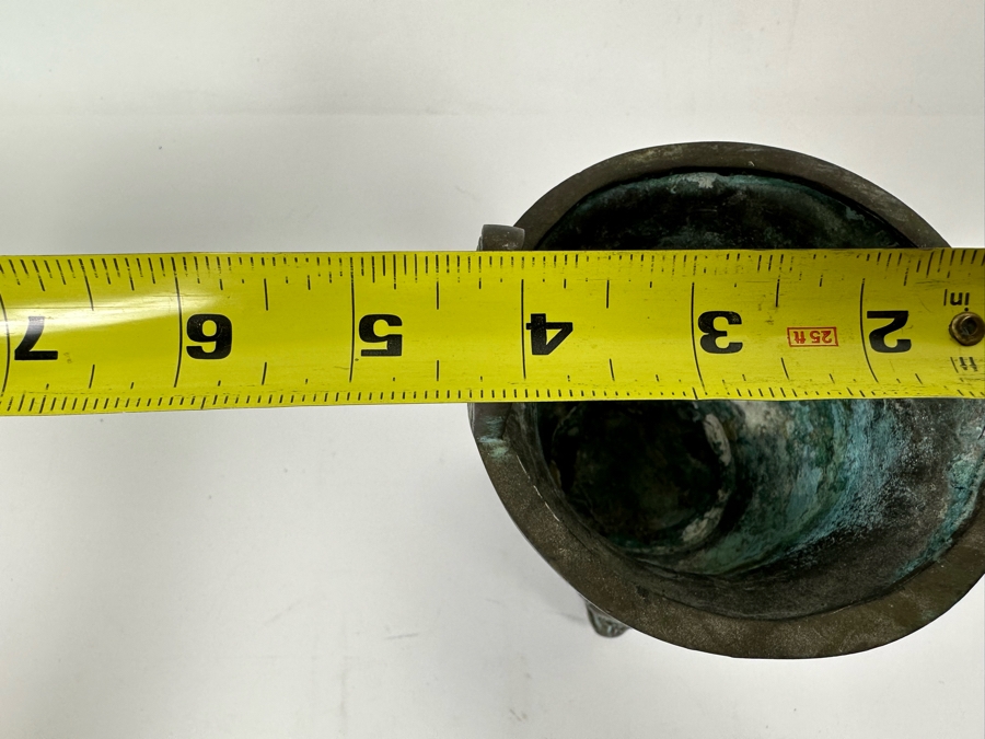 Signed Chinese Reproduction Metal Ritual Steamer (Yan) 4.5W X 7H [Photo 13]