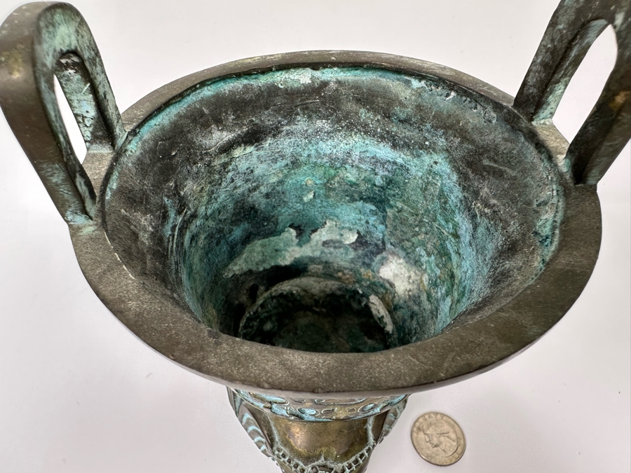 Signed Chinese Reproduction Metal Ritual Steamer (Yan) 4.5W X 7H [Photo 6]