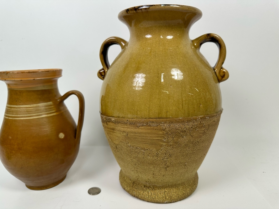 Pair Of Decorative Pottery Vessels [Photo 8]