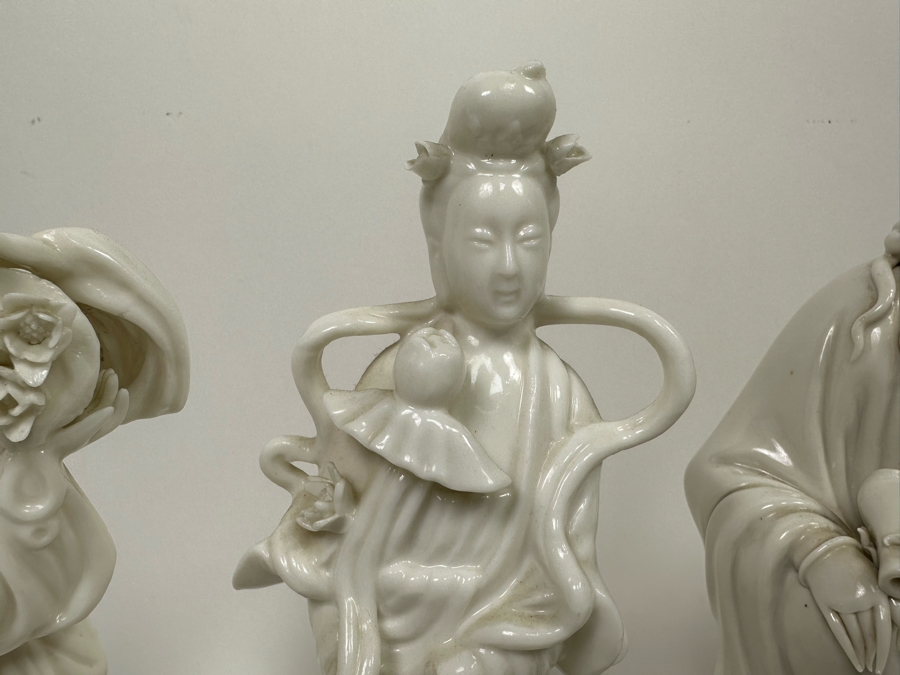 Collection Of White Kuan Yin / Guan Yin Porcelain Figurines 11H [Photo 9]