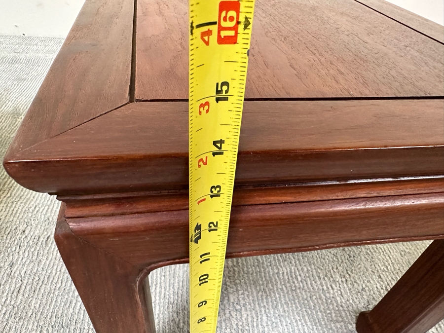 Pair Of Chinese Side Tables 20W X 16H, 15W X 14H [Photo 11]
