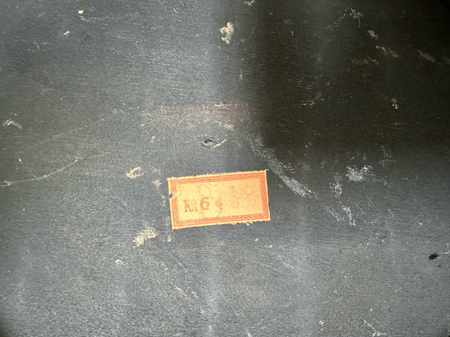 Vintage Chinese Carved Plant Fern Stand Side Table With Hand Painted Red Dragon Top 21W X 24.5H [Photo 17]