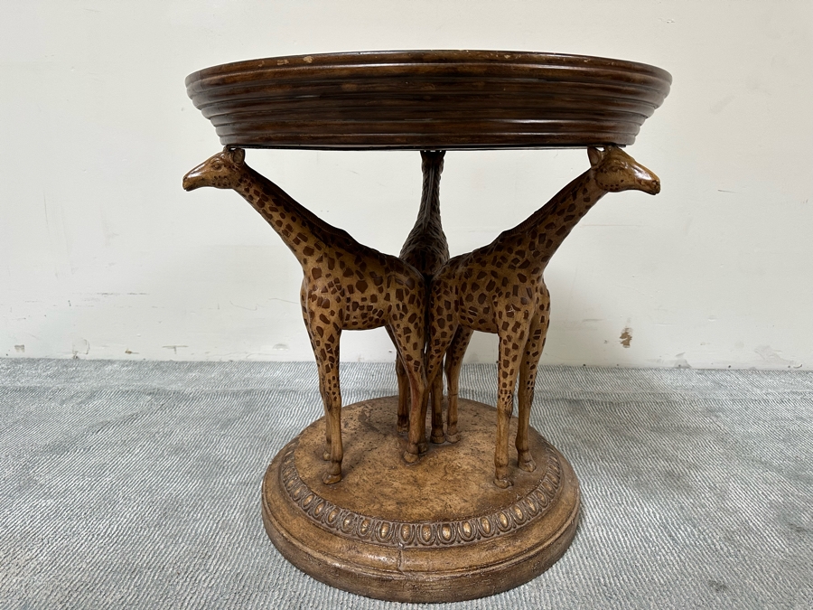 Giraffe Motif Side Table 28W X 28H [Photo 2]